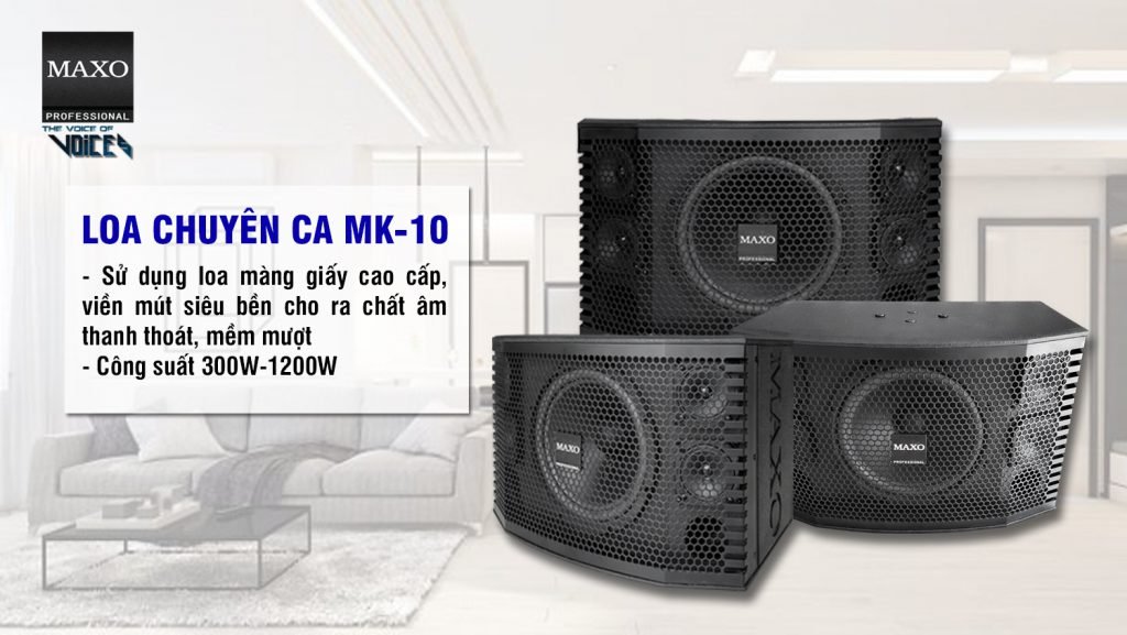 DÀN KARAOKE GIA ĐÌNH COMBO 3 3 loa-mk-10