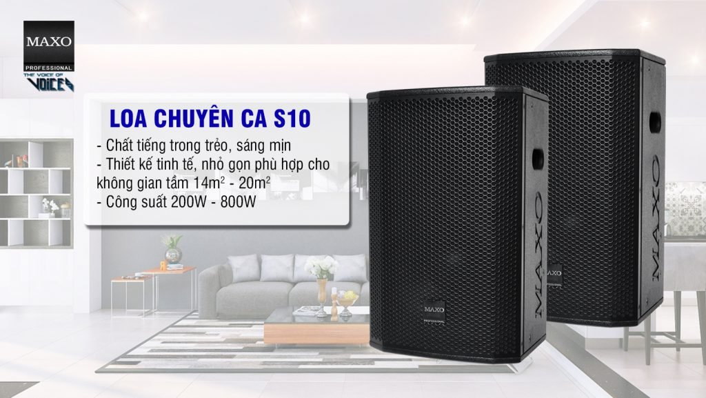 DÀN KARAOKE GIA ĐÌNH COMBO 2 3 loa-full-range-s10