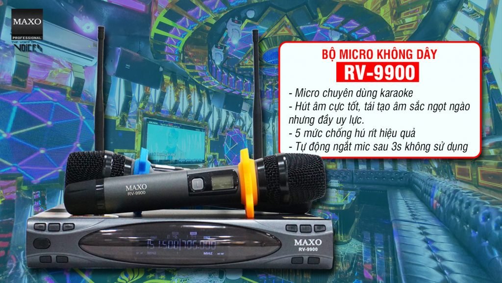 CẤU HÌNH ÂM THANH CHO DIỆN TÍCH 20m2 10 RV-9900