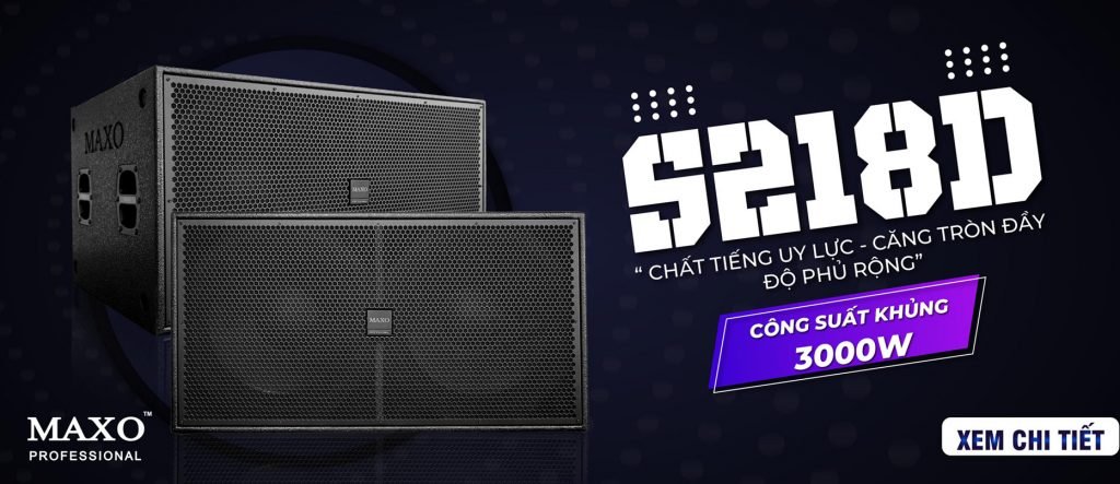 CẤU HÌNH ÂM THANH CHO DIỆN TÍCH 25m2 5 loa-sub-S218D